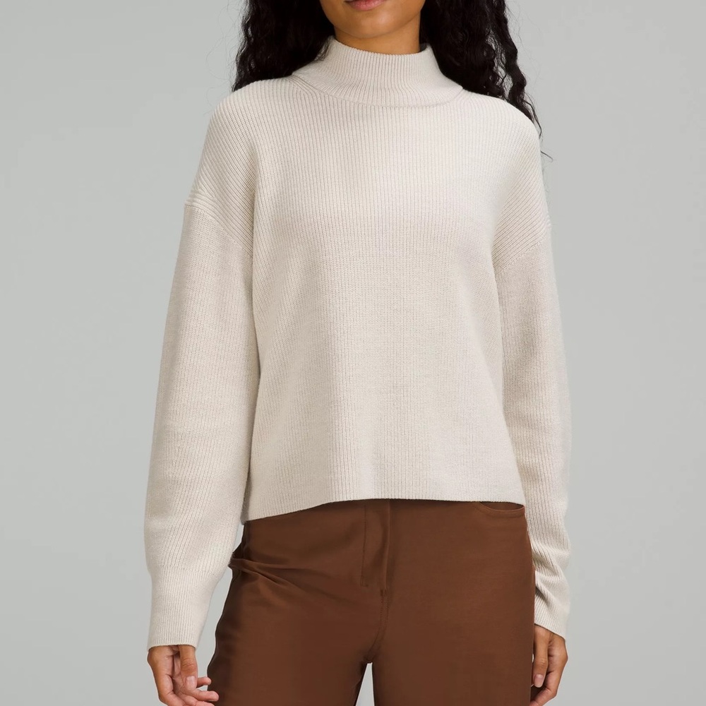 Lululemon Merino Wool-Blend Ribbed Turtleneck Sweater